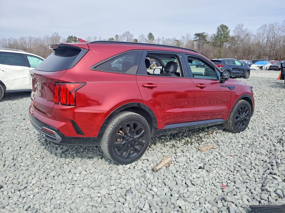 2023 Kia Sorento VIN 5XYRK4LF2PG198836 COPART salvage auction — FRONT END, Nc - Salvage Certificate Of Title, sold $10,600 on 2026-07-15 (photo 3)