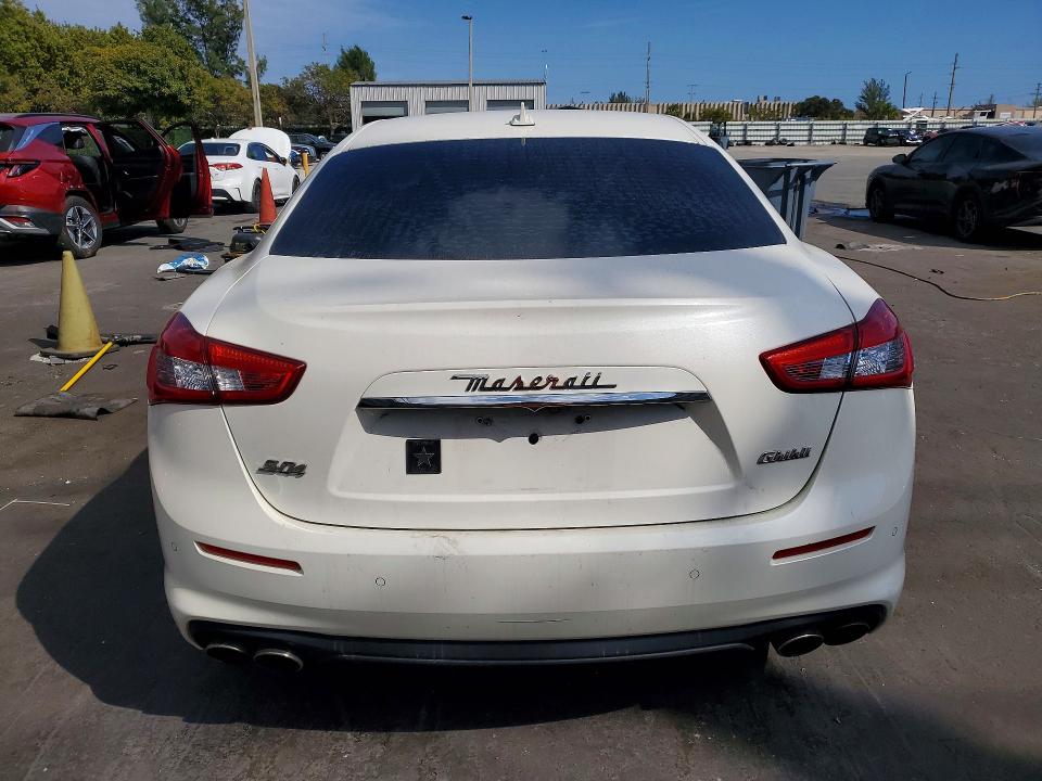 2018 Maserati Ghibli VIN ZAM57YTA3J1293095 COPART salvage auction — WATER/FLOOD, Fl - Cert Of Title-Slvg Rebld Flood, sold $3,500 on 2026-07-29 (photo 6)