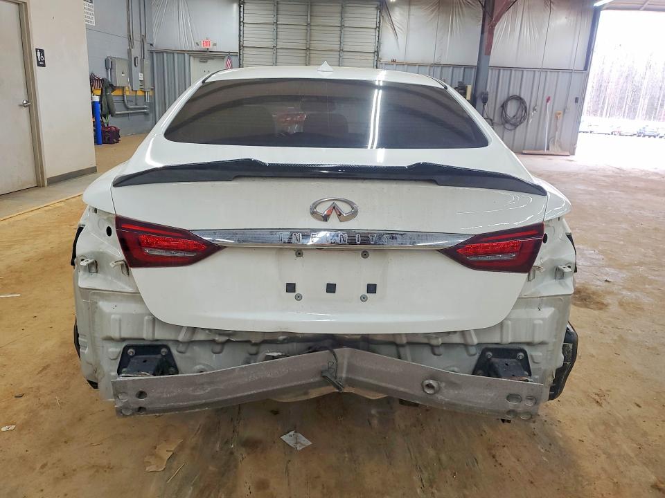 2018 Infiniti Q50 VIN JN1EV7AR9JM443435 COPART salvage auction — REAR END, Nc - Salvage Certificate Of Title, sold $3,050 on 2026-07-15 (photo 6)