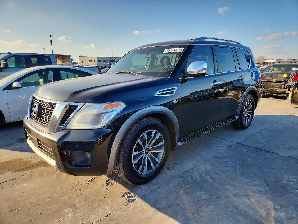 2017 Nissan Armada VIN JN8AY2NC7H9511504 COPART salvage auction — NORMAL WEAR, Tx - Certificate Of Title, sold $3,700 on 2026-07-09 (photo 1)