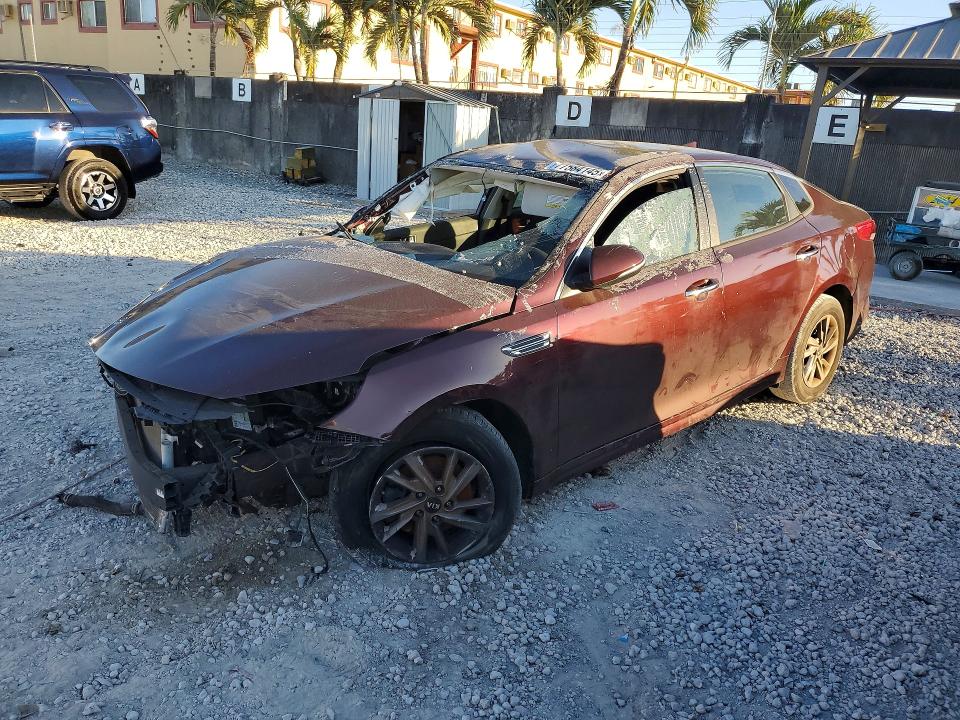 2020 Kia Optima VIN 5XXGT4L32LG428318 COPART salvage auction — NORMAL WEAR, Fl - Cert Of Title-Flood & Rebuilt (P), sold $1,750 on 2026-07-28 (photo 1)