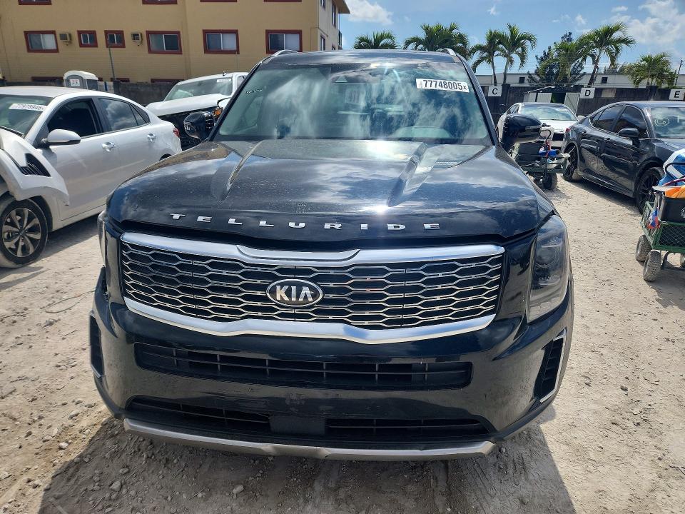 2020 Kia Telluride VIN 5XYP64HC1LG010442 COPART salvage auction — FRONT END, Fl - Cert Of Title Slvg Rebuildable, sold $4,900 on 2026-07-14 (photo 5)