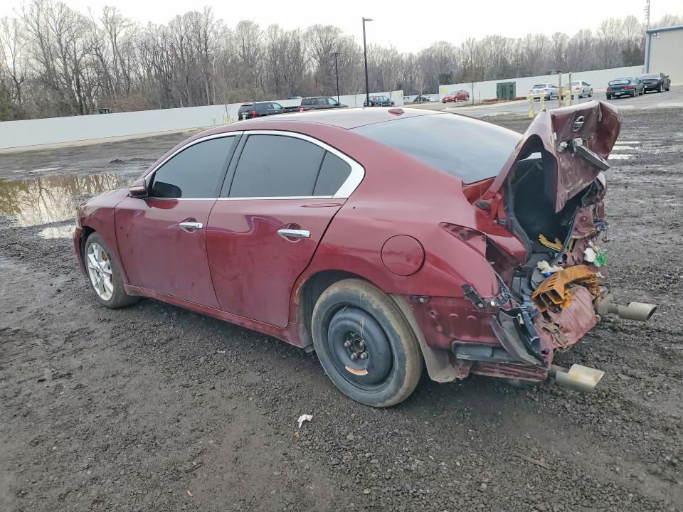 2013 Nissan Maxima VIN 1N4AA5AP3DC844974 COPART salvage auction — REAR END, Md - Cert Of Salvage > 75% Damage, sold $200 on 2026-07-10 (photo 2)