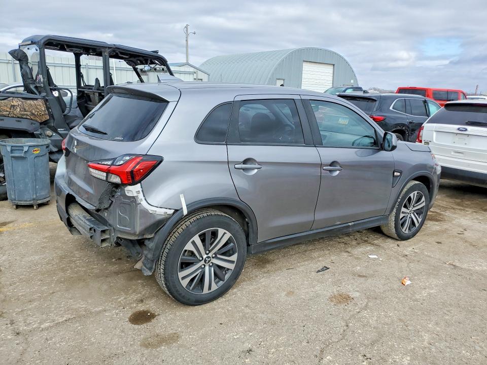 2020 Mitsubishi Outlander VIN JA4AR3AU0LU024836 COPART salvage auction — REAR END, Ks - Cert Of Title-Salvage, sold $3,250 on 2026-07-22 (photo 3)