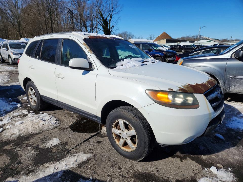 2007 Hyundai Santa fe VIN 5NMSG13D97H069563 COPART salvage auction — MECHANICAL, PA - CERT OF TITLE, sold $1,250 on 2026-07-02 (photo 4)