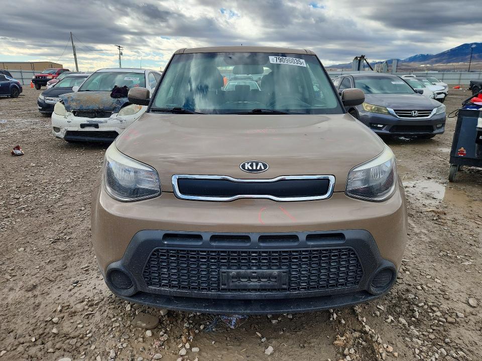 2014 Kia Soul VIN KNDJN2A24E7019411 COPART salvage auction — REAR END, Wv - Salvage Certificate, sold $950 on 2026-07-24 (photo 5)