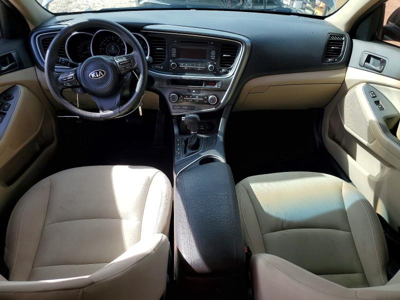 2015 Kia Optima VIN 5XXGM4A73FG435687 COPART salvage auction — SIDE, FL - CERTIFICATE OF DESTRUCTION, sold $650 on 2026-07-31 (photo 8)