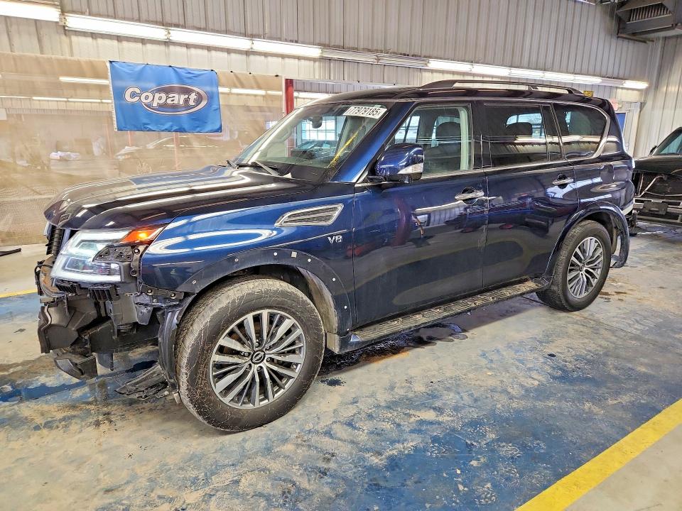 2022 Nissan Armada VIN JN8AY2BC2N9162087 COPART salvage auction — FRONT END, IN - BILL OF SALE - PARTS ONLY, sold $12,800 on 2026-07-27 (photo 1)