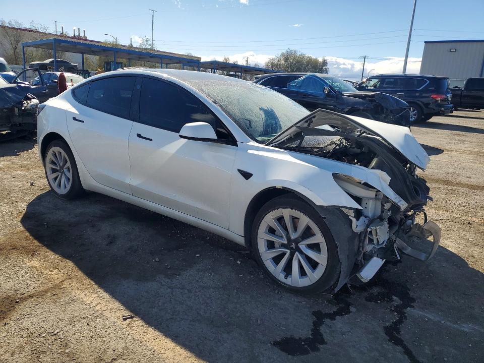 2023 Tesla Model 3 VIN 5YJ3E1EA3PF450338 COPART salvage auction — FRONT END, Nv - Salvage Title, sold $4,000 on 2026-07-14 (photo 4)