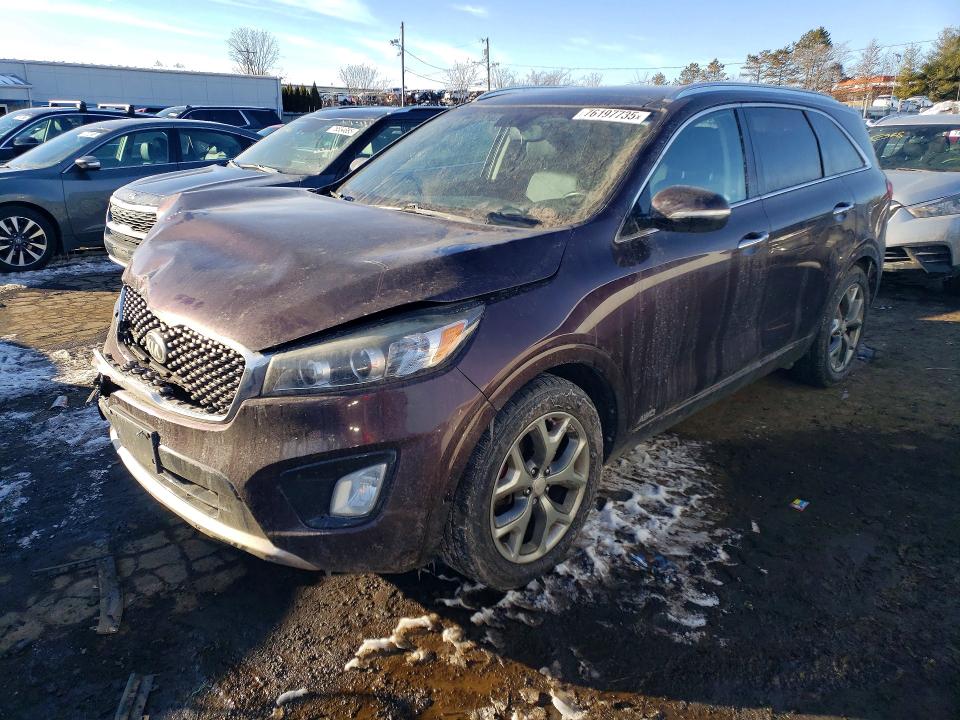 2016 Kia Sorento VIN 5XYPKDA57GG066995 COPART salvage auction — FRONT END, Salvage Title, sold $2,550 on 2026-07-17 (photo 1)