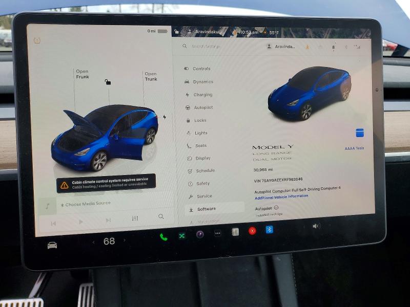 2024 Tesla Model y VIN 7SAYGAEEXRF982646 COPART salvage auction — SIDE, Wa - Bill Of Sale, sold $11,200 on 2026-07-06 (photo 9)