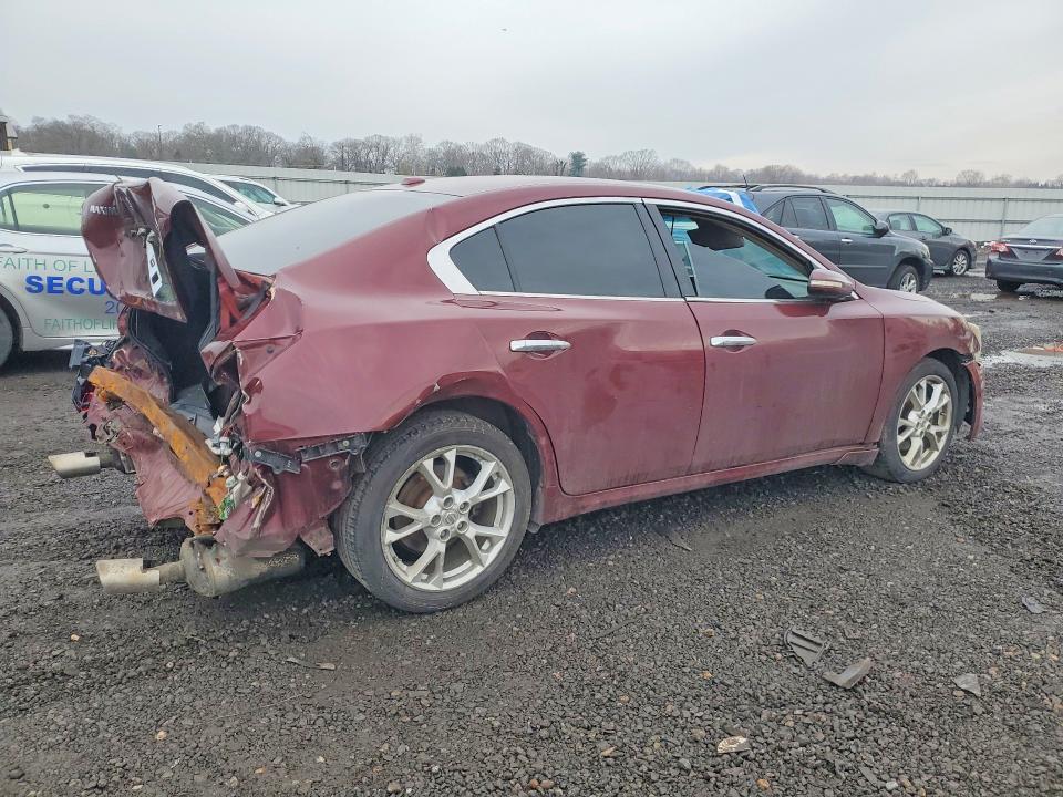 2013 Nissan Maxima VIN 1N4AA5AP3DC844974 COPART salvage auction — REAR END, Md - Cert Of Salvage > 75% Damage, sold $200 on 2026-07-10 (photo 3)