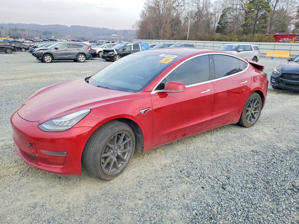 2018 Tesla Model 3 VIN 5YJ3E1EA3JF058533 COPART salvage auction — REAR END, Nc - Salvage Certificate Of Title, sold $4,050 on 2026-07-02 (photo 1)