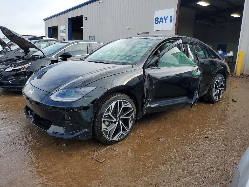 2024 Hyundai Ioniq 6 VIN KMHM54AC4RA081266 COPART salvage auction — SIDE, Il - Salvage Certificate, sold $250 on 2026-07-14 (photo 1)