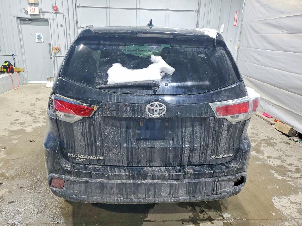 2016 Toyota Highlander VIN 5TDJKRFH6GS300777 COPART salvage auction — FRONT END, Nh - Cert Of Title-Salvage, sold $3,150 on 2026-07-07 (photo 6)
