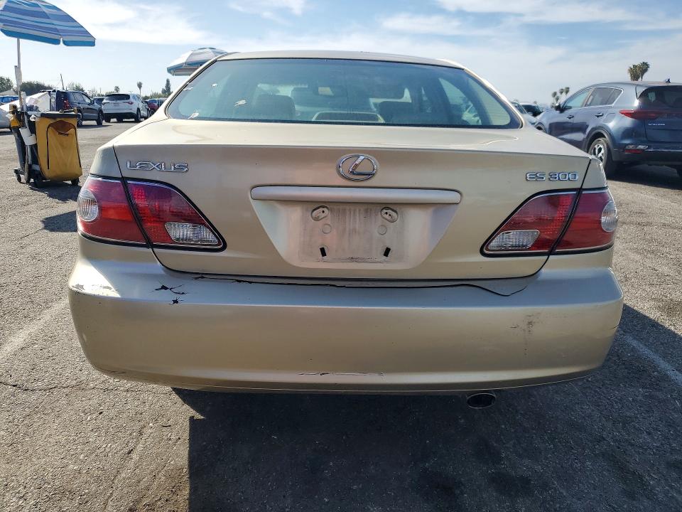 2002 Lexus ES VIN JTHBF30G020051750 COPART salvage auction — FRONT END, Ca - Dis/Dlr/Exp App For Dup Salvag, sold $450 on 2026-07-14 (photo 6)
