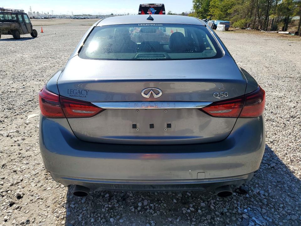 2019 Infiniti Q50 VIN JN1EV7AP2KM517942 COPART salvage auction — FRONT END, Tx - Salvage Vehicle Title, sold $2,450 on 2026-07-31 (photo 6)