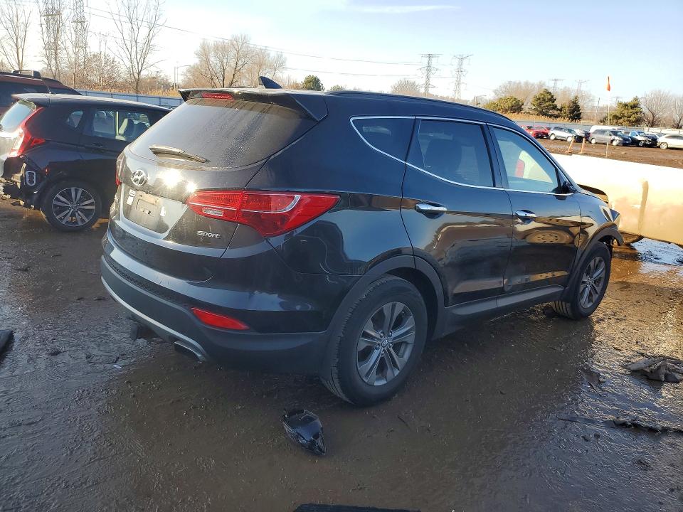 2013 Hyundai Santa fe VIN 5XYZU3LB2DG057648 COPART salvage auction — FRONT END, Il - Salvage Certificate, sold $2,100 on 2026-07-07 (photo 3)
