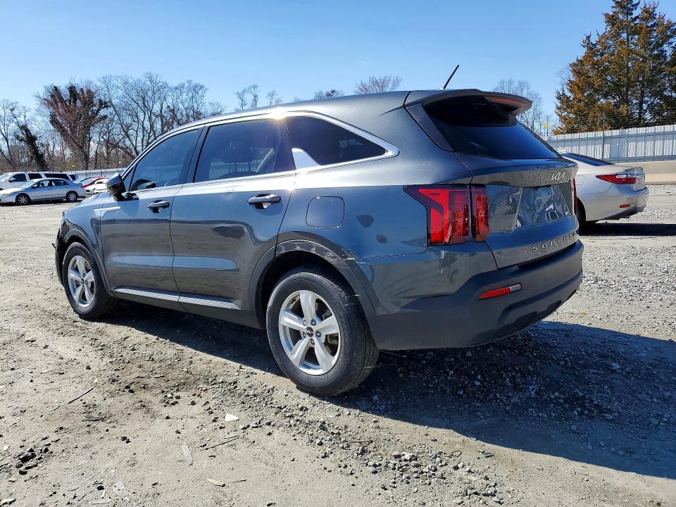 2022 Kia Sorento VIN 5XYRG4LC9NG123927 COPART salvage auction — FRONT END, Sc - Cert Of Title-Salvage, sold $5,600 on 2026-07-08 (photo 2)
