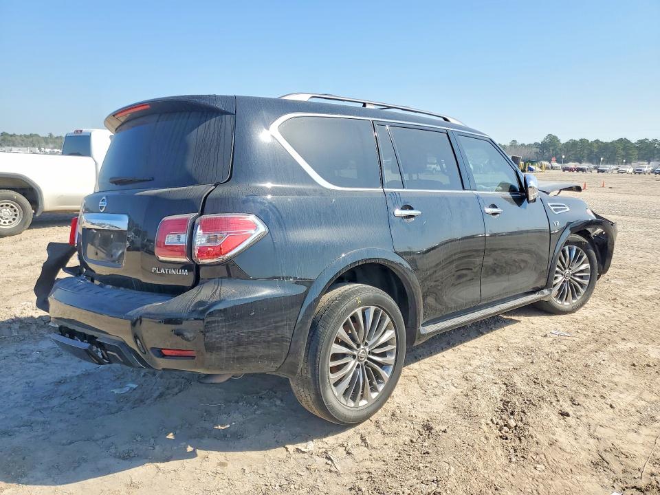 2017 Nissan Armada VIN JN8AY2NF0H9304415 COPART salvage auction — FRONT END, Tx - Salvage Vehicle Title, sold $2,850 on 2026-07-10 (photo 3)
