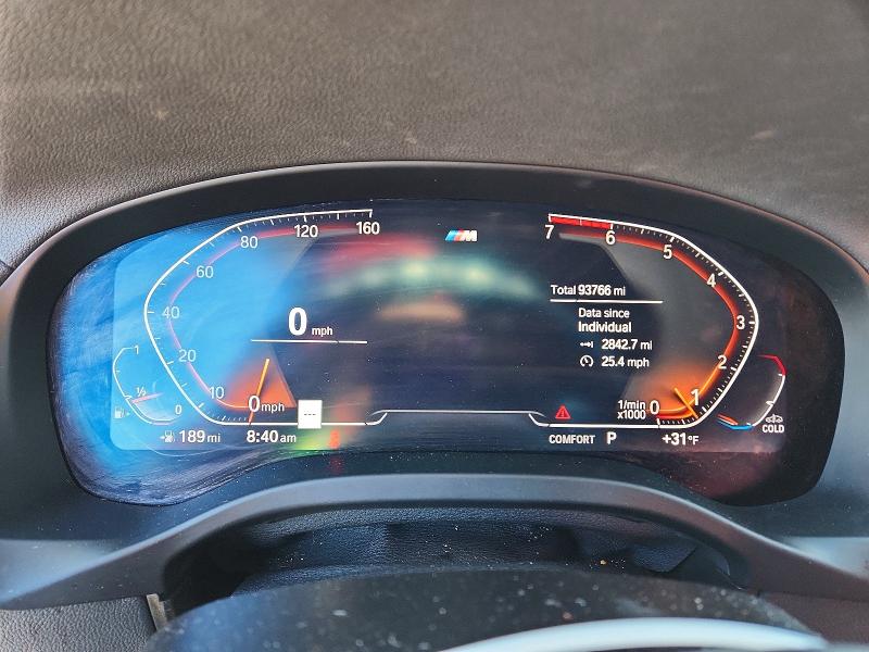2020 BMW X4 VIN 5UX2V1C08L9B88263 COPART salvage auction — ROOF, Salvage Title, sold $14,000 on 2026-07-16 (photo 9)