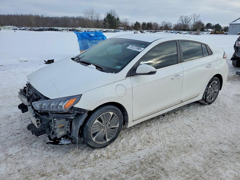 2021 Hyundai Ioniq VIN KMHC75LD8MU260015 COPART salvage auction — FRONT END, Oh - Cert Of Title-Salvage, sold $3,750 on 2026-07-06 (photo 1)
