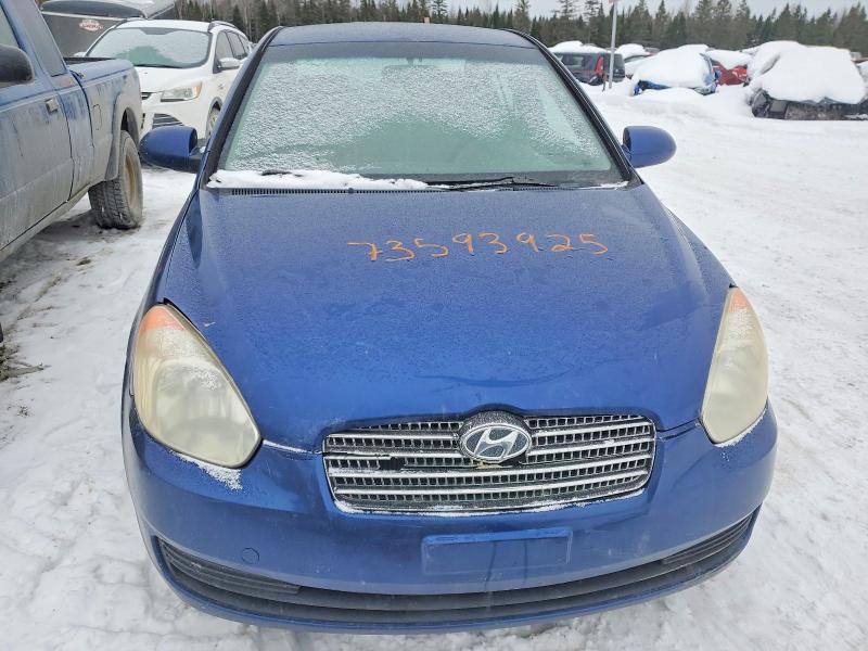 2009 Hyundai Accent VIN KMHCN45C29U348232 COPART salvage auction — FRONT END, Qc - Gravement Accidente, sold $125 on 2026-07-14 (photo 5)