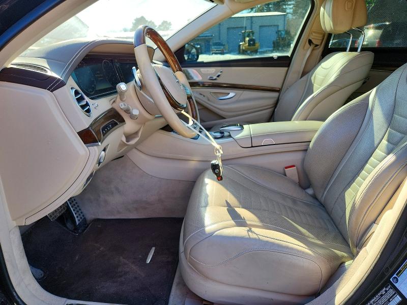 2017 Mercedes-benz S-klasse VIN WDDUG8FB7HA332002 COPART salvage auction — REAR END, Ma - Cert Of Title-Salvage, sold $10,500 on 2026-07-02 (photo 7)