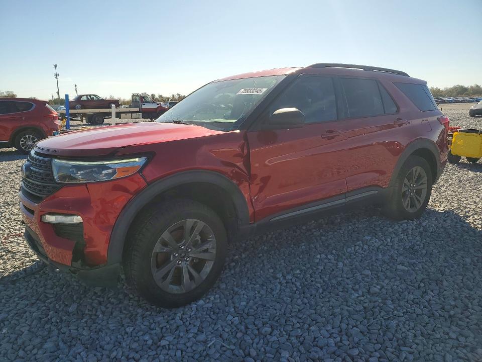 2021 Ford Explorer VIN 1FMSK7DH1MGA37787 COPART salvage auction — FRONT END, Fl - Certificate Of Destruction, sold $7,800 on 2026-07-09 (photo 1)