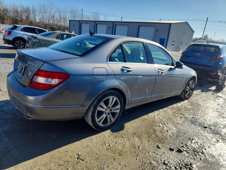 2011 Mercedes-benz C-klasse VIN WDDGF8BB4BR167007 COPART salvage auction — FRONT END, MA - CERT OF TITLE-RECONSTRCTD COLL, sold $125 on 2026-08-20 (photo 3)