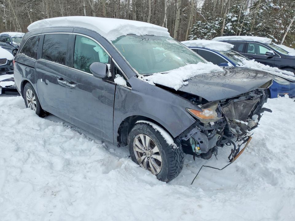 2016 Honda Odyssey VIN 5FNRL5H44GB502640 COPART salvage auction — FRONT END, On - Permit Salvage, sold $750 on 2026-07-02 (photo 4)