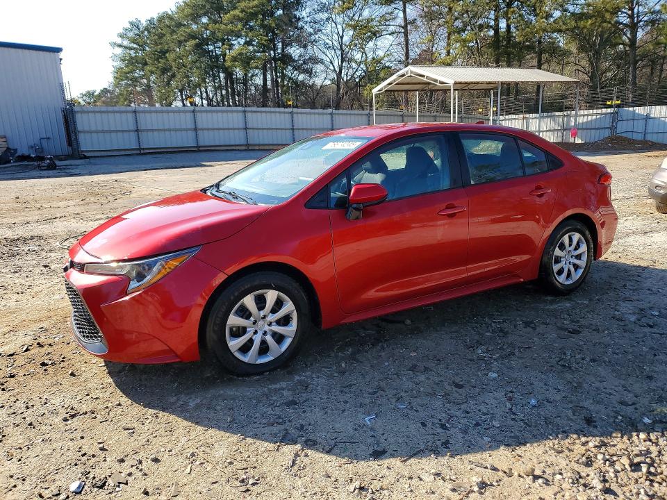 2021 Toyota Corolla VIN 5YFEPMAE7MP221738 COPART salvage auction — SIDE, GA - CERT OF TITLE-SALVAGE, sold $6,500 on 2026-08-01 (photo 1)