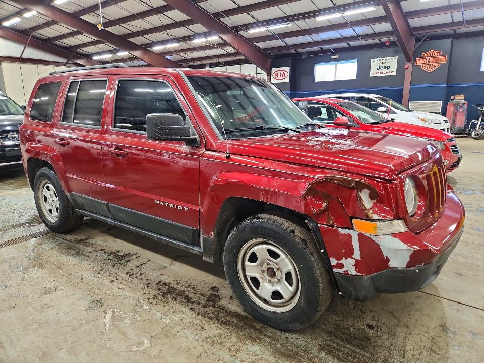 2016 Jeep Patriot VIN 1C4NJPBBXGD561593 COPART salvage auction — FRONT END, Va - Certificate Of Title, sold $1,100 on 2026-07-09 (photo 4)