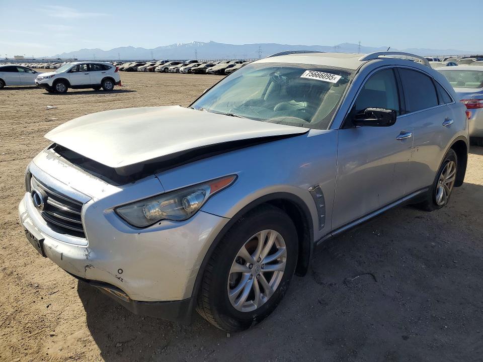 2013 Infiniti Fx37 VIN JN8CS1MU6DM142267 COPART salvage auction — FRONT END, Ca - Dis/Dlr/Exp Only Lien Papers, sold $625 on 2026-07-20 (photo 1)