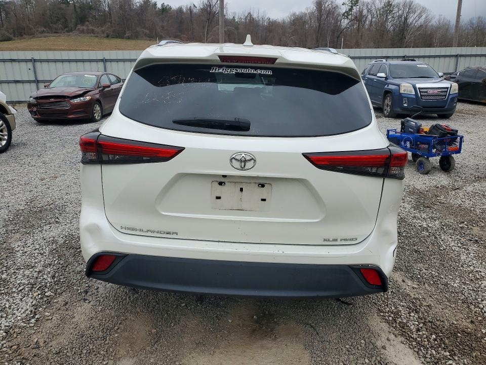2021 Toyota Highlander VIN 5TDHZRBH3MS536542 COPART salvage auction — FRONT END, Ms - Cert Of Title-Salvaged, sold $16,500 on 2026-07-15 (photo 6)