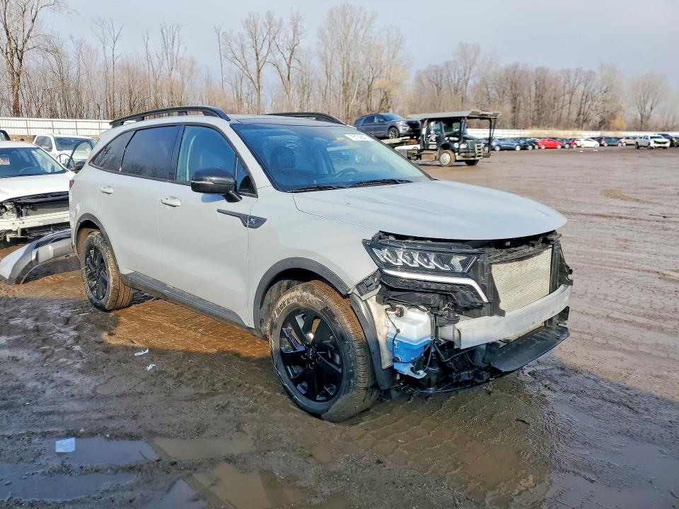 2023 Kia Sorento VIN 5XYRLDLCXPG164145 COPART salvage auction — FRONT END, Mi - Certificate Of Title, sold $8,500 on 2026-07-08 (photo 4)