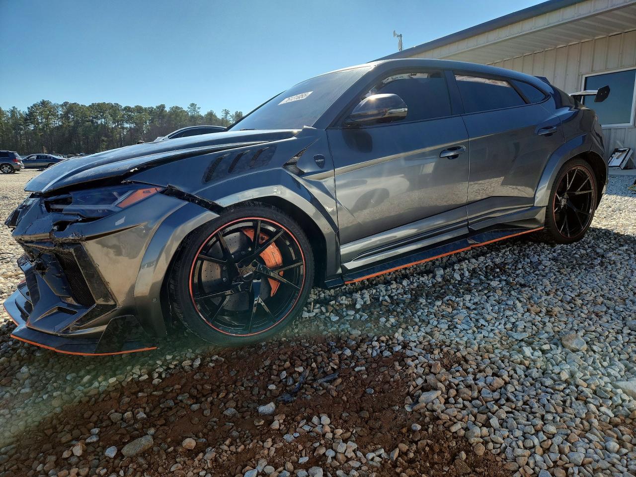 2021 Lamborghini Urus VIN ZPBUA1ZL1MLA11782 COPART salvage auction — Front End, GA - CERT OF TITLE-SALVAGE, sold $104,000 on 2026-06-30 (photo 1)