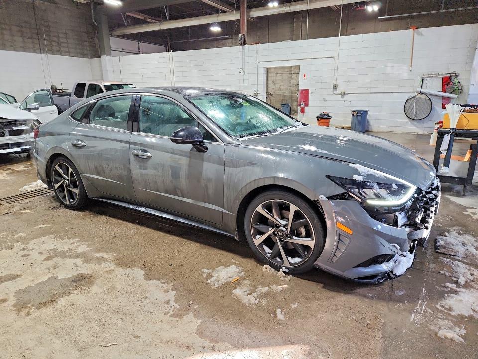 2022 Hyundai Sonata VIN 5NPEJ4J24NH141805 COPART salvage auction — FRONT END, MN - CERT OF TITLE-SALVAGE, sold $625 on 2026-07-28 (photo 4)