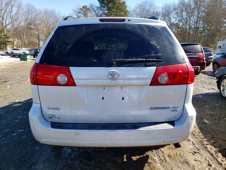 2008 Toyota Sienna VIN 5TDBK22C08S019968 COPART salvage auction — FRONT END, Ma - Cert Of Title-Reconstrctd Coll, sold $1,400 on 2026-07-06 (photo 6)