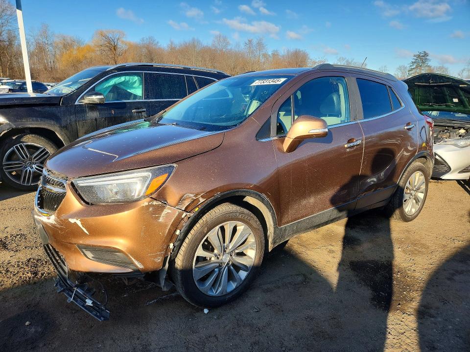2017 Buick Encore VIN KL4CJASB0HB073264 COPART salvage auction — FRONT END, Ma - Certificate Of Title, sold $1,550 on 2026-07-27 (photo 1)