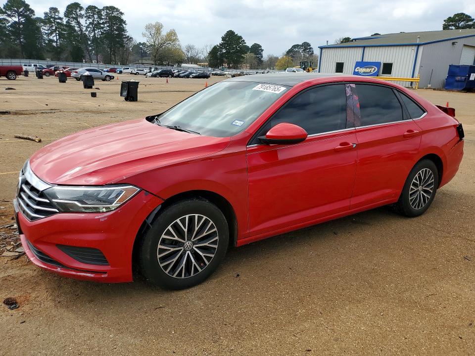 2021 Volkswagen Jetta VIN 3VWC57BU1MM037548 COPART salvage auction — REAR END, Tx - Salvage Vehicle Title, sold $4,300 on 2026-08-03 (photo 1)
