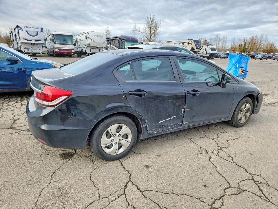 2013 Honda Civic VIN 2HGFB2F58DH501367 COPART salvage auction — FRONT END, Or - Lien Papers Salvage, sold $150 on 2026-06-29 (photo 3)