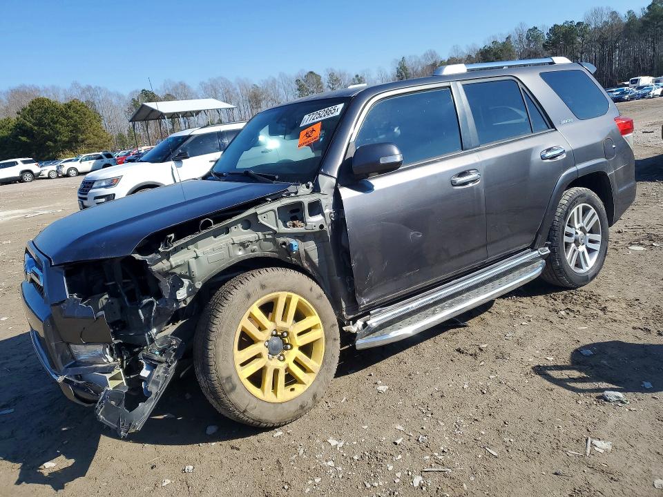 2013 Toyota 4runner VIN JTEBU5JR0D5113328 COPART salvage auction — FRONT END, Fl - Certificate Of Title, sold $7,400 on 2026-07-27 (photo 1)