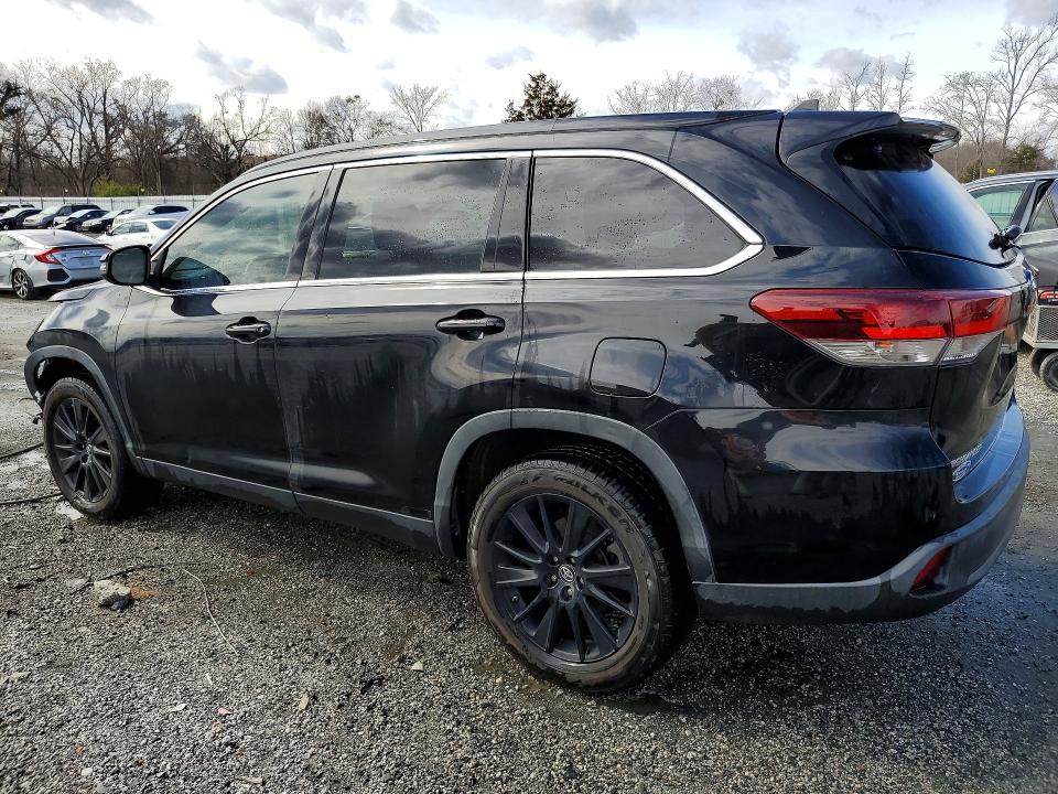 2019 Toyota Highlander VIN 5TDKZRFH0KS359414 COPART salvage auction — FRONT END, SC - CERT OF TITLE-SALVAGE, sold $9,300 on 2026-07-06 (photo 2)