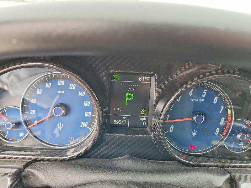 2011 Maserati Granturismo VIN ZAM45KLA7B0057670 COPART salvage auction — FRONT END, Tx - Certificate Of Title, sold $3,200 on 2026-07-30 (photo 9)