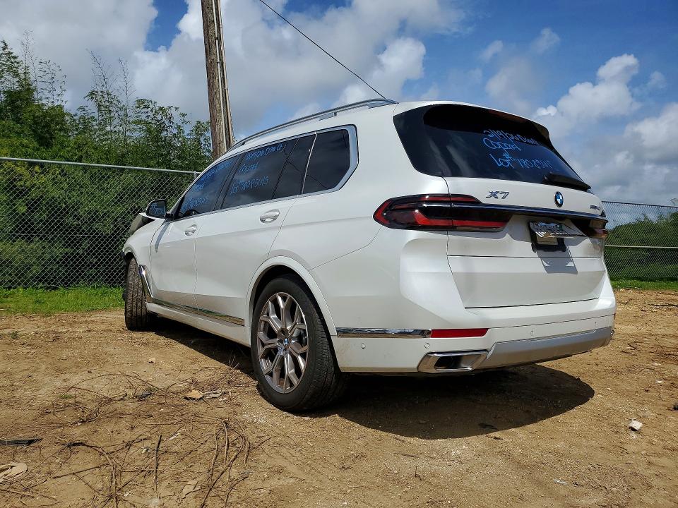 2025 BMW X7 VIN 5UX23EM08S9X21557 COPART salvage auction — FRONT END, Hi - Certificate Of Salvage, sold $3,250 on 2026-07-27 (photo 2)