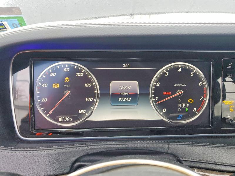 2015 Mercedes-benz S class VIN WDDUG8FB4FA179754 COPART salvage auction — UNDERCARRIAGE, Nj - Cert Of Title-Salvage, sold $500 on 2026-07-15 (photo 9)