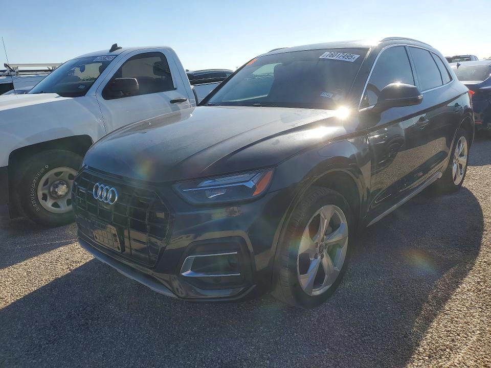 2021 Audi Q5 VIN WA1BAAFY4M2010205 COPART salvage auction — Minor Dent/Scratches, TX - CERTIFICATE OF TITLE, sold $10,700 on 2026-07-09 (photo 1)