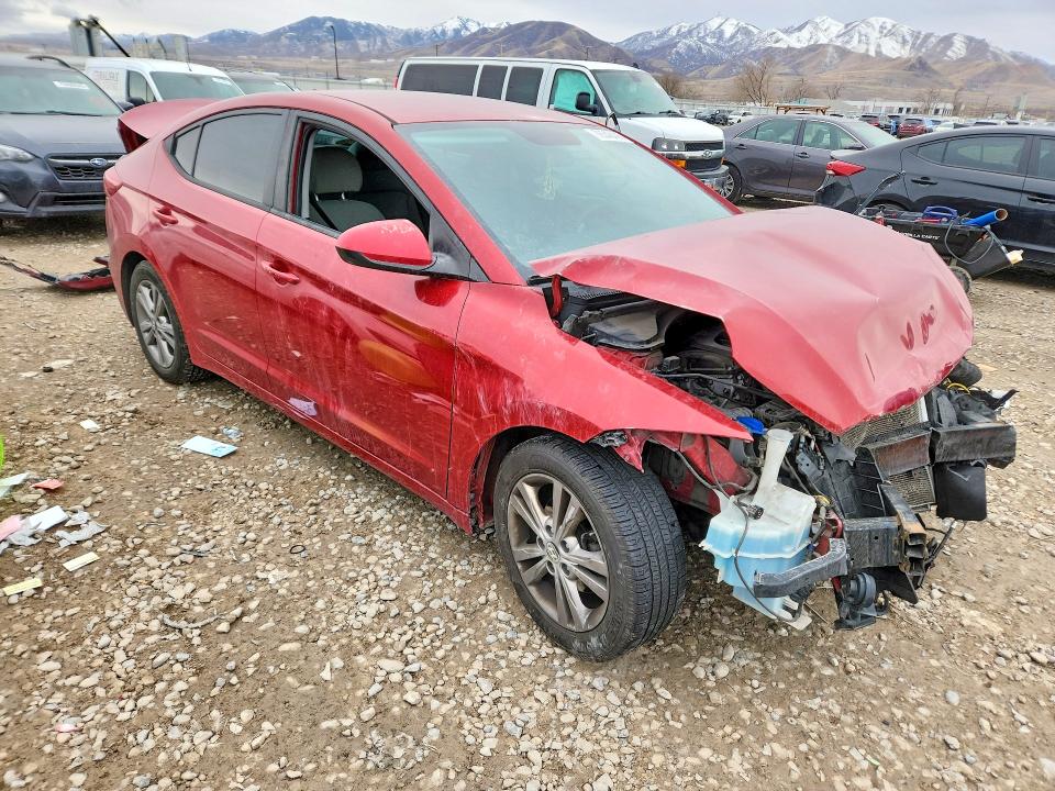 2017 Hyundai Elantra VIN KMHD84LF7HU142749 COPART salvage auction — FRONT END, Ga - Cert Of Title-Salvage, sold $350 on 2026-07-31 (photo 4)