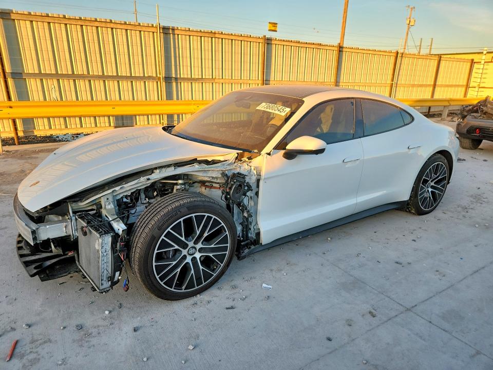 2021 Porsche Taycan VIN WP0AA2Y11MSA13430 COPART salvage auction — FRONT END, Tx - Salvage Vehicle Title, sold $9,600 on 2026-07-28 (photo 1)